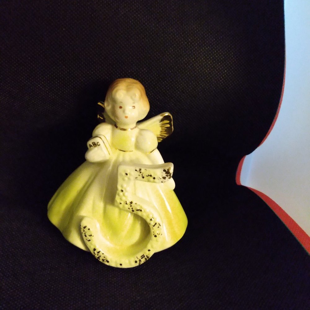 Vintage Josef Birthday Girl Figurine Age 5, Collectable 1950s
